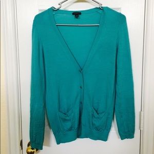 Ann Taylor Teal Sweater Cardigan